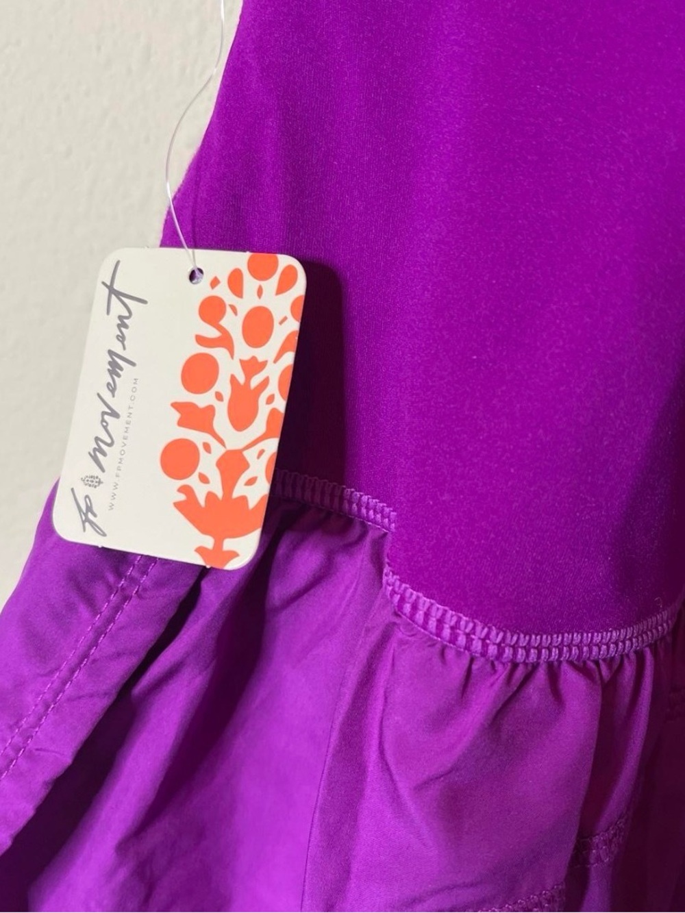FP Movement Righteous Runsie Romper- Vivid Violet, NWT - Picture 4 of 6